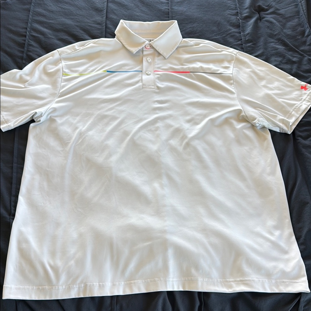 Men's UNDER ARMOR White Polo Shirt